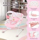 Portable Baby Bouncer Seat With 8 Melodies  3 Vibration Levels  Adjustable Vo   