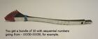 Pack Of 10 - Pennsylvania Railroad Car Security Seals - 8-1 2  Long - Sequential