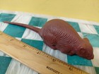 Vintage Rat Halloween Toy Brown Rubber Rat Made In The Usa