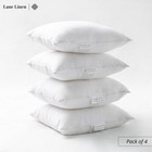 4 Pack 18x18 White Throw Pillow Inserts For Decorative Pillow Covers  Couch P   