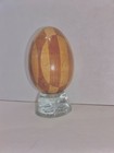 Vintage Inlaid Wood Darning Egg For Sewing  Beautiful Condition 
