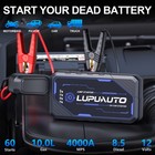 4000a Portable Car Jump Starter Booster Jumper Box Power Bank Battery Charger
