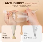 Lotfancy Tipless Piping Bags  500 Pcs 10 Inch 10  pack Of 500   Clear 