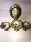 Vintage Pair Brass Ornate Electric Wall Candelabra 3 Arm Sconce Candle Antique