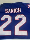 Ryan Sarich Rochester Americans Ahl Jersey Vintage Men Large Blue Bauer Auto Mic