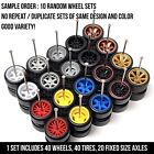 1 64 Scale 10 Random Real Rider Wheels Rims Tires Set Mixed Lot For Hot
