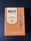 New Rico Bass Clarinet Reeds Strength 2 In Open Box  6 Reeds  -s37