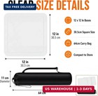 Hiboom 3 Pcs Premium Baseball Bases For Yard Throw Down Bases With Portable Carr