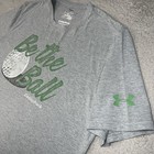 Under Armour Be The Ball Caddyshack T Shirt Men s Size M Gray Heat Gear Golf Tee
