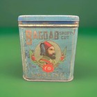 Vintage Bagdad Short Cut Smoking Tobacco Tin Blue Litho Pocket Tin 1910s Rare