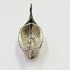 Vintage Albert Scharning 830 Silver Asch Viking Ship Salt Cellar Glass Insert