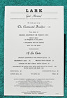 1966 Southern Pacific Railroad Menu Oakland California Railway Train Dining Car