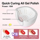 Uv Nail Dryer Gel Nail Lamp  Led Light For Gel Polish-4 Timers Professional Nail
