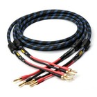 Pair Speaker Cable Ofc Pure Copper Audio Wire With Banana   Spade Connector Cord