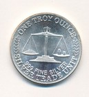 1986 Nwt M Northwest Territorial Mint 1 One Troy Ounce 999 Silver Round 