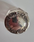 Antique R   Blackinton Sterling Silver And Cut Glass Petite Vanity Jar 