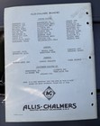 Allis-chalmers Model S Tractor Parts Book parts Catalog Form Tpl-97 1939 Ac