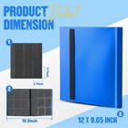 9-pocket Card Album Holds 360 Sports game Cards Side-loading Durable Binder Blue