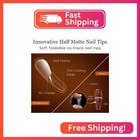 Modelones Long Coffin Nail Tips - 510pcs Pre-shaped Half Matte Full Cover Fake N