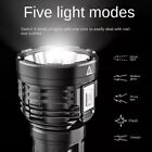 Super Bright 12000000lm 8 Led Flashlight Usb Rechargeable Tactical Lights Lot