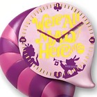 Bradford Exchange Disney Alice In Wonderland Cheshire Cat Glow Dark Wall Clock