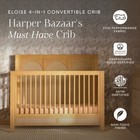 Convertible Crib 4-in-1 Honey Performance Sand Eco Weave M24801hypsew Namesake