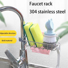 Drain Rack Storage Holder Shelf-kitchen Sink Faucet Sponge Soap Cloth