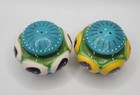 Talavera Hand Painted Colorful Salt And Pepper Shakers      Mexican Pottery