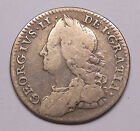 Great Britain 1758 6 Pence F    Very Nice King George Ii Classic Uk Silver Coin