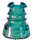 Cd 213 Light Blue Aqua Hemingray No  43 Antique Glass Telegraph Insulator Nice