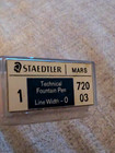 New Staedtler Mars 720 03 Technical Pen Width - 0 - Drafting Nos Pen In Box