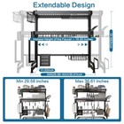Livod 3-tier Stainless Over-sink Dish Drying Rack Expandable 25 5-37 4in Silver