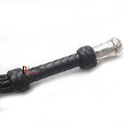 Flogger Cat-o-nine Tails  Cowhide Leather  Whip 09 Braided Falls Steel Handle