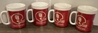 Oklahoma Sooners Football Vintage Retro Thermo-serv Plastic Coffee Mugs cups Set