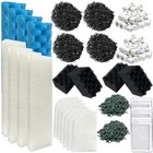 44-piece Canister Filter Media Kit For 406 407 - Carbon  Ammonia Pads   Sponges