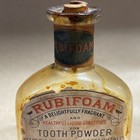 Rubifoam Tooth Powder Antique Apothecary Bottle Hoyt   s German Cologne Dental