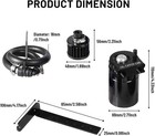 350ml Aluminum Oil Catch Can 2-port Oil Separator Tank Compatible With Ford F   
