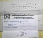 1907 Ea Wright Bank Note Co Engraved Billhead Check Voucher Group Morristown Nj