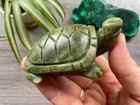 2025hot Turtle Jade Crystal Carving 8cm Handcrafted Healing Stone Sculpture Gift
