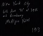Antique 1913 6th Ave El 34th St New York Nyc Mcalpin Hotel Original Rare Photo