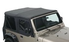 Front Rear Soft Top   Upper Skins Diamond Black For 97-06 Jeep Wrangler Tj 2 Dr