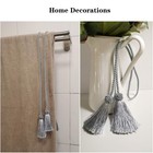 2 Pack Tassel Curtain Tiebacks Rope Curtain Tie Backs Decorative Holdbacks