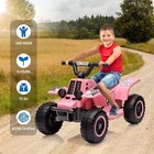 6v Kids Ride On Toy Car Electric Atv Off-road 2x35w Battery Power Weight 55 Lbs
