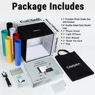 16  Portable Photo Studio Light Box 144 Led Folding Photography Tent 6 Backdrops