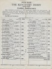 1924 Kentucky Derby Horse Racing Program  Black Gold  Hall Of Fame  102 Yrs Old