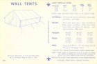 1963 Boy Scouts Of America Wall Tents Advertising 6x9 Ad Back Postcard