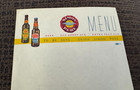 A  Vintage Simon Pure Beer Paper Menu Insert Sheet William Simon Brg Buffalo Ny