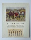 Something Wrong  Antique 1907 Fm Hollams Calendar Print  Watertown  Ny Ad