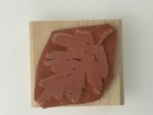 Stampin  Up  Wood Block Rubber Stamp Leaf Fall Card Making