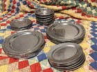 30 Pcs Wilton Armetale Queen Anne Plates - 6 X 5 Pc Settings - 1972 Vtg